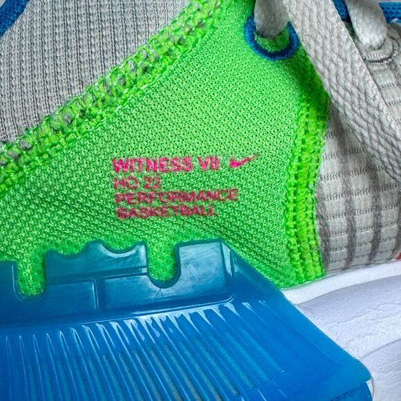 Nike Lebron Witness VII Basketball Shoes Size 7.5 Grey Fog Hyper Pink Athletic - Picture 13 of 14